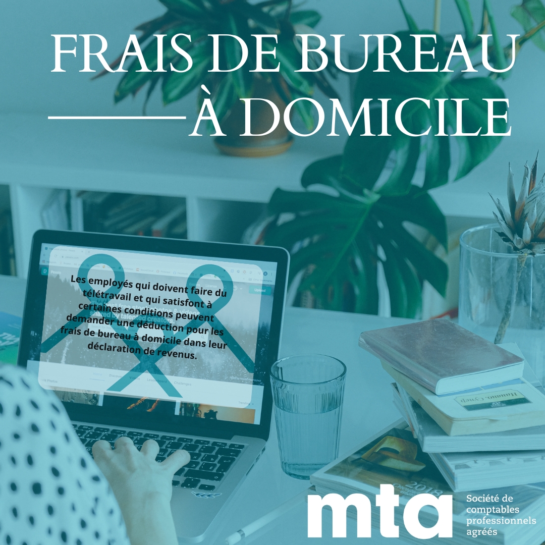 Frais de bureau à domicile pour les employés